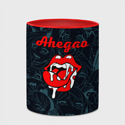 Кружка 3D Ахегао рот -ahegao lips, цвет: 3D-белый + красный — фото 2