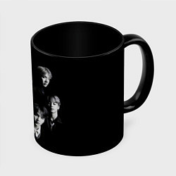 Кружка цветная BTS BLACK