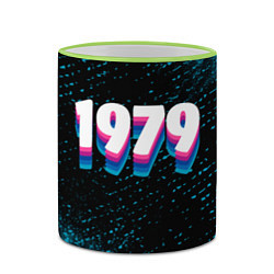 Кружка 3D Made in 1979: vintage art, цвет: 3D-светло-зеленый кант — фото 2