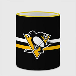 Кружка 3D Питтсбург Пингвинз - НХЛ, цвет: 3D-желтый кант — фото 2