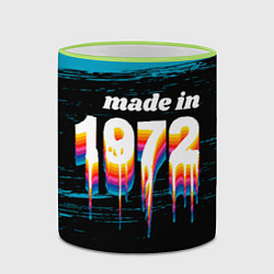 Кружка 3D Made in 1972: liquid art, цвет: 3D-светло-зеленый кант — фото 2