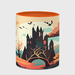 Кружка 3D Autumn Castle - Huf&Sya, цвет: 3D-белый + оранжевый — фото 2