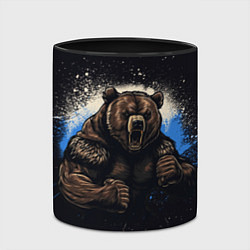 Кружка 3D Сильный медведь, цвет: 3D-белый + черный — фото 2