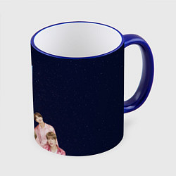 Кружка цветная BTS starry sky