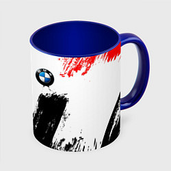 Кружка 3D BMW art, цвет: 3D-белый + синий
