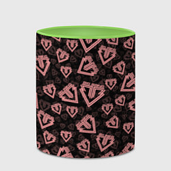 Кружка 3D Big bang pattern, цвет: 3D-белый + светло-зеленый — фото 2