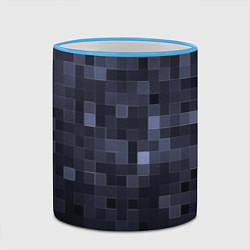 Кружка 3D Minecraft block time, цвет: 3D-небесно-голубой кант — фото 2