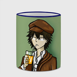 Кружка 3D Рампо и стакан, цвет: 3D-синий кант — фото 2