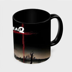 Кружка 3D Left 4 dead ночной город, цвет: 3D-белый + черный