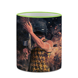 Кружка 3D PUBG засада, цвет: 3D-светло-зеленый кант — фото 2
