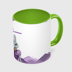 Кружка 3D Я не рыбка, но иногда исполняю, цвет: 3D-белый + светло-зеленый