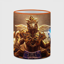 Кружка 3D PUBG фараоны, цвет: 3D-оранжевый кант — фото 2