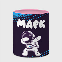 Кружка 3D Марк космонавт даб, цвет: 3D-белый + розовый — фото 2
