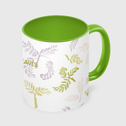 Кружка цветная Rowan leaves