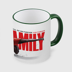 Кружка 3D Yor Forger Spy x Family, цвет: 3D-зеленый кант