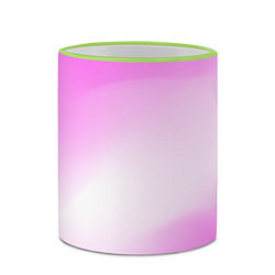 Кружка 3D Градиент розовый, цвет: 3D-светло-зеленый кант — фото 2