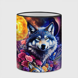 Кружка 3D Звездные волки, цвет: 3D-черный кант — фото 2