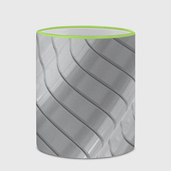 Кружка 3D Металлическое покрытие, цвет: 3D-светло-зеленый кант — фото 2