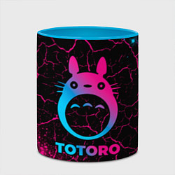 Кружка 3D Totoro - neon gradient, цвет: 3D-белый + небесно-голубой — фото 2