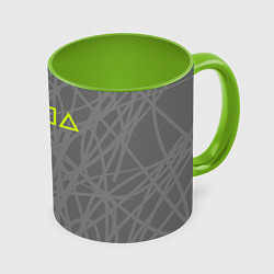 Кружка 3D Ребус - жопа, цвет: 3D-белый + светло-зеленый