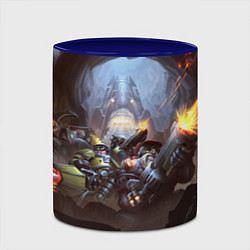 Кружка 3D Team Deep Rock Galactic, цвет: 3D-белый + синий — фото 2