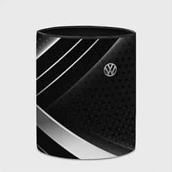 Кружка 3D Volkswagen sign, цвет: 3D-белый + черный — фото 2