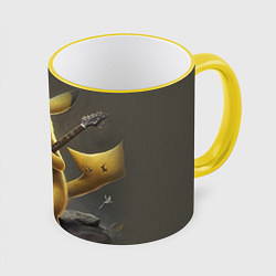 Кружка 3D Pikachu rock, цвет: 3D-желтый кант