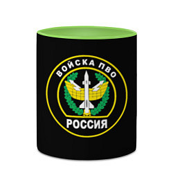 Кружка 3D ПВО России, цвет: 3D-белый + светло-зеленый — фото 2