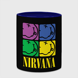 Кружка 3D NIRVANA - смайлы, цвет: 3D-белый + синий — фото 2