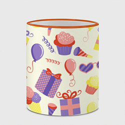 Кружка 3D Holiday, цвет: 3D-оранжевый кант — фото 2