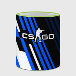 Кружка 3D Кс го - синий вулкан, цвет: 3D-светло-зеленый кант — фото 2