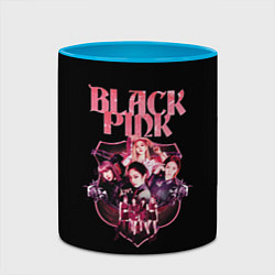 Кружка 3D Blackpink k-pop, Блэкпинк, цвет: 3D-белый + небесно-голубой — фото 2
