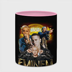 Кружка 3D Eminem, Marshall Mathers, цвет: 3D-белый + розовый — фото 2