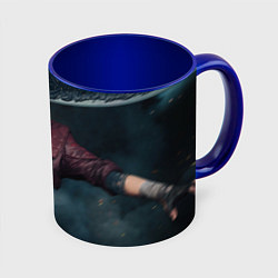 Кружка 3D DmC 6 - Dante, цвет: 3D-белый + синий