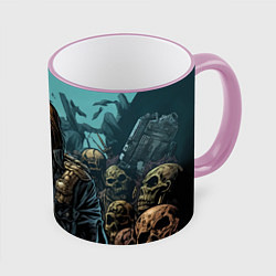 Кружка 3D Iron Maiden Fallen Angel, цвет: 3D-розовый кант