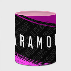 Кружка 3D Paramore rock legends: надпись и символ, цвет: 3D-белый + розовый — фото 2