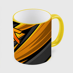 Кружка цветная Fnatic - киберспорт желтый