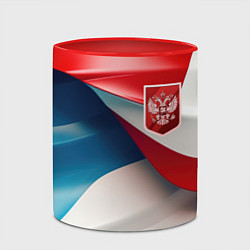 Кружка 3D Красный герб России, цвет: 3D-белый + красный — фото 2