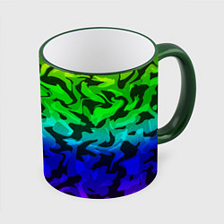 Кружка 3D Камуфляж спектр, цвет: 3D-зеленый кант