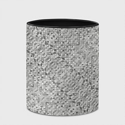 Кружка 3D Серебряное плетение, цвет: 3D-белый + черный — фото 2