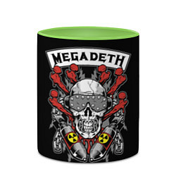 Кружка 3D Megadeth - ядерный череп, цвет: 3D-белый + светло-зеленый — фото 2