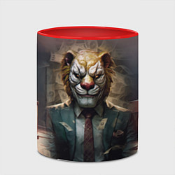 Кружка 3D Payday 3 lion, цвет: 3D-белый + красный — фото 2