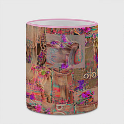 Кружка 3D Бохо шик - дух свободы, цвет: 3D-розовый кант — фото 2