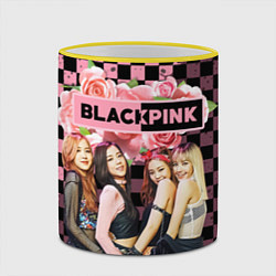 Кружка 3D Blackpink - girls, цвет: 3D-желтый кант — фото 2