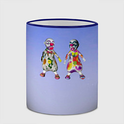 Кружка 3D Два чудаковатых клоуна, цвет: 3D-синий кант — фото 2