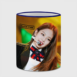 Кружка 3D Blackpink Jennie Kim, цвет: 3D-синий кант — фото 2