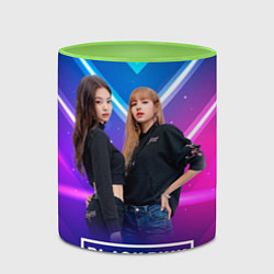 Кружка 3D Blackpink neon, цвет: 3D-белый + светло-зеленый — фото 2