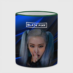 Кружка 3D Rose Blackpink kpop, цвет: 3D-зеленый кант — фото 2