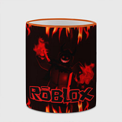 Кружка 3D Fire Roblox, цвет: 3D-оранжевый кант — фото 2