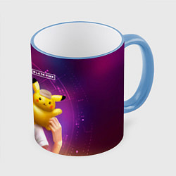 Кружка цветная Jisoo and Pikachu